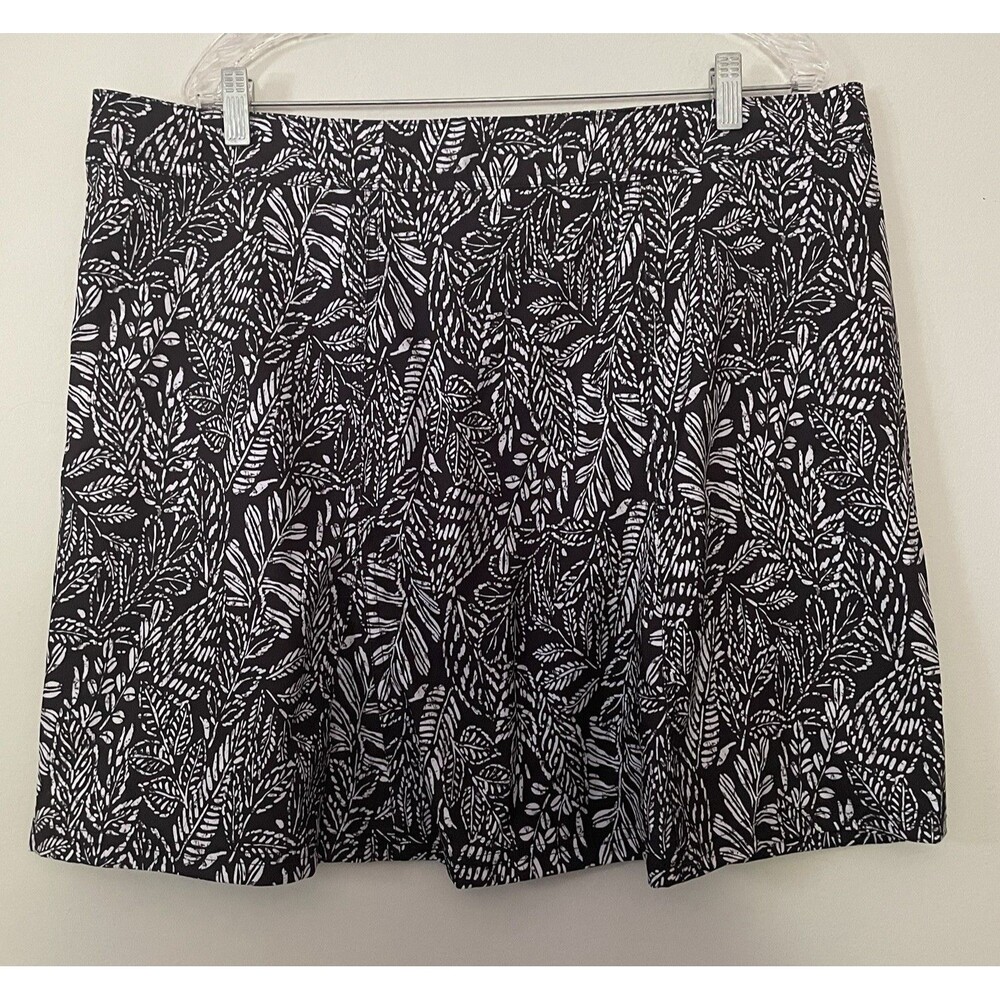 NWOT Ripskirt 2X Inky Botanical Black Wrap Skirt Cover Up Beach Resort Coastal